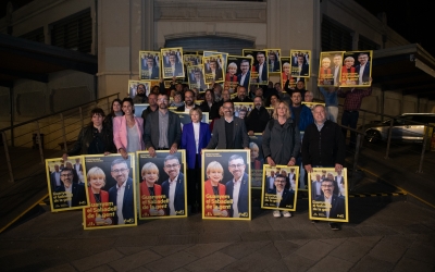 L'equip d'ERC a l'acte d'inici de campanya | Roger Benet